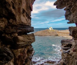 Plage de galets de Saint-Vincent à Collioure Camping Le Bosc 4* St-Cyprien 66